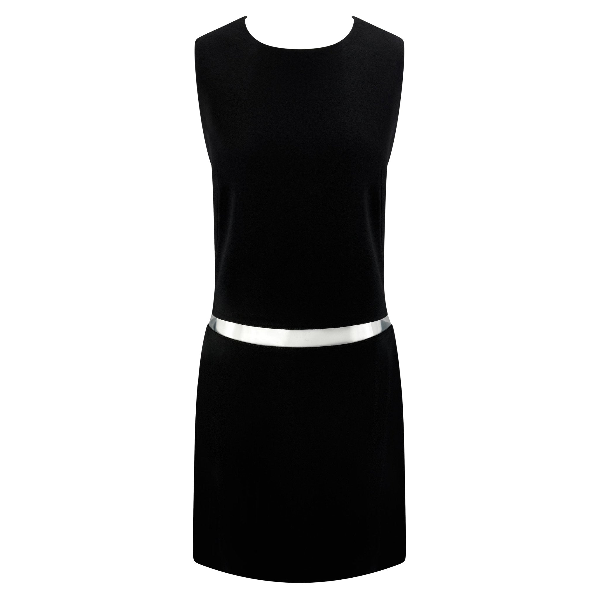 S/S 2010 Michael Kors Runway Clear PVC Cutout Black A Line Sleeveless Dress - RealList