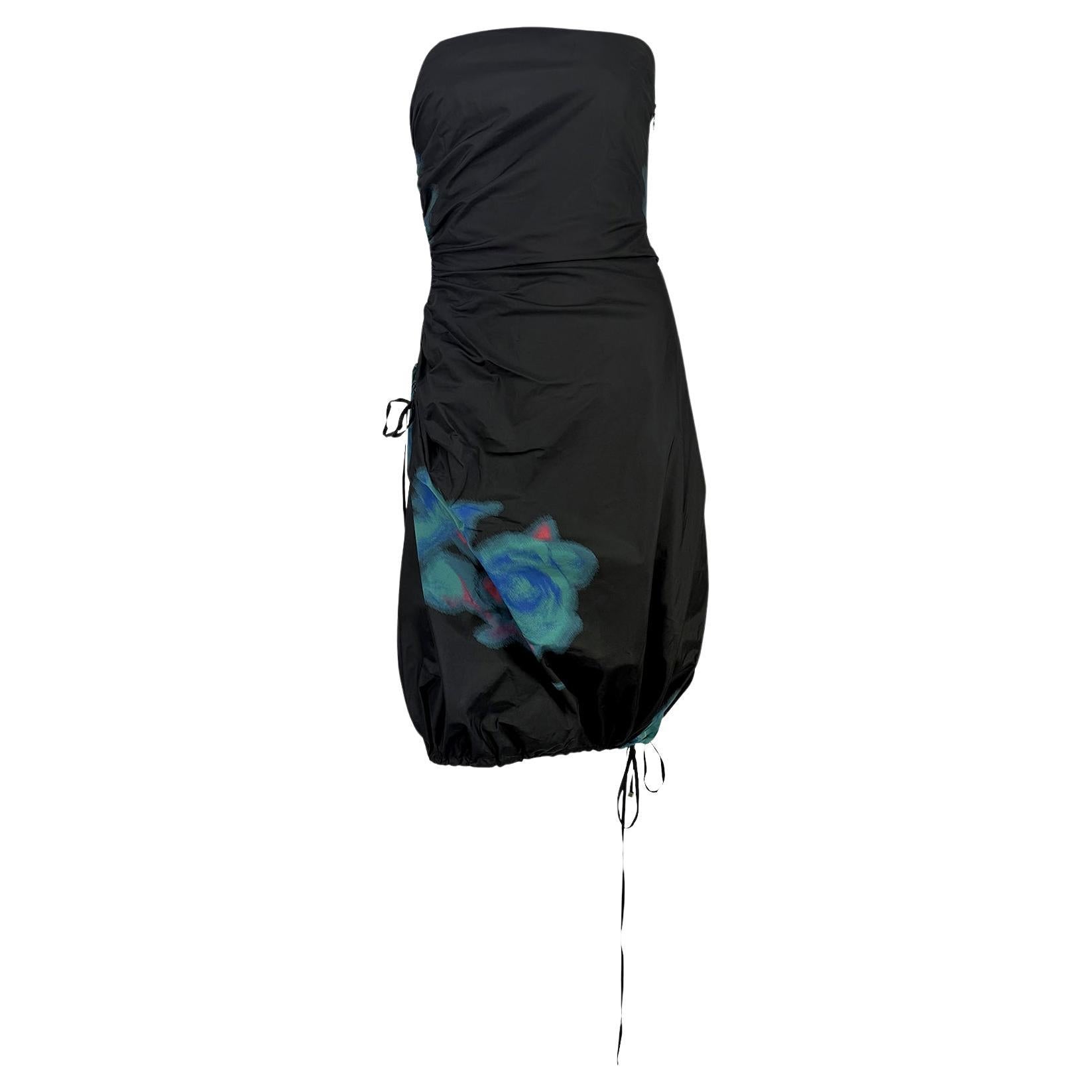 S/S 2001 Louis Vuitton by Marc Jacobs Runway Silk Taffeta Strapless Black Dress